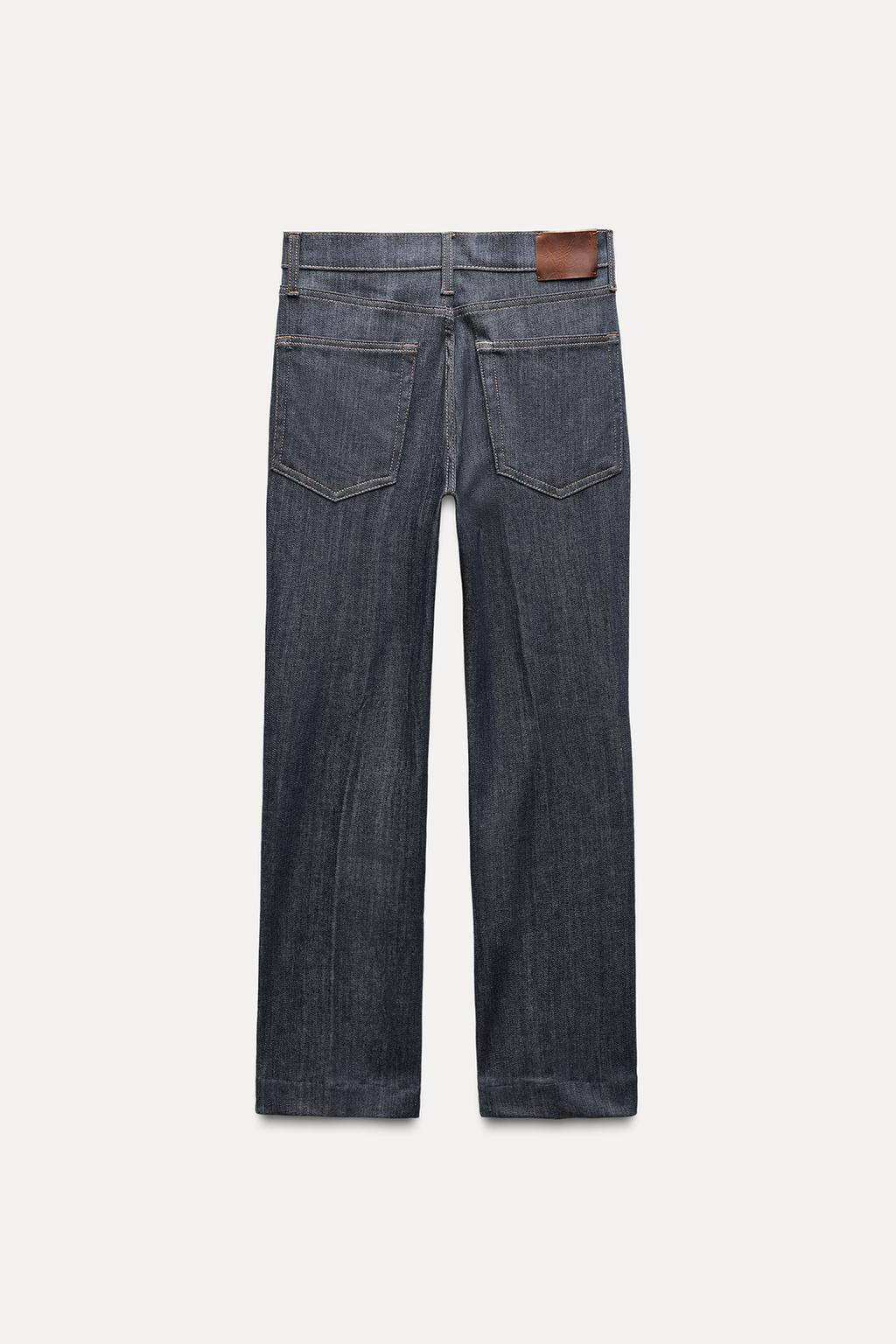 ZW COLLECTION BOOTCUT HIGH-WAIST CROPPED JEANS - Zara фото 8