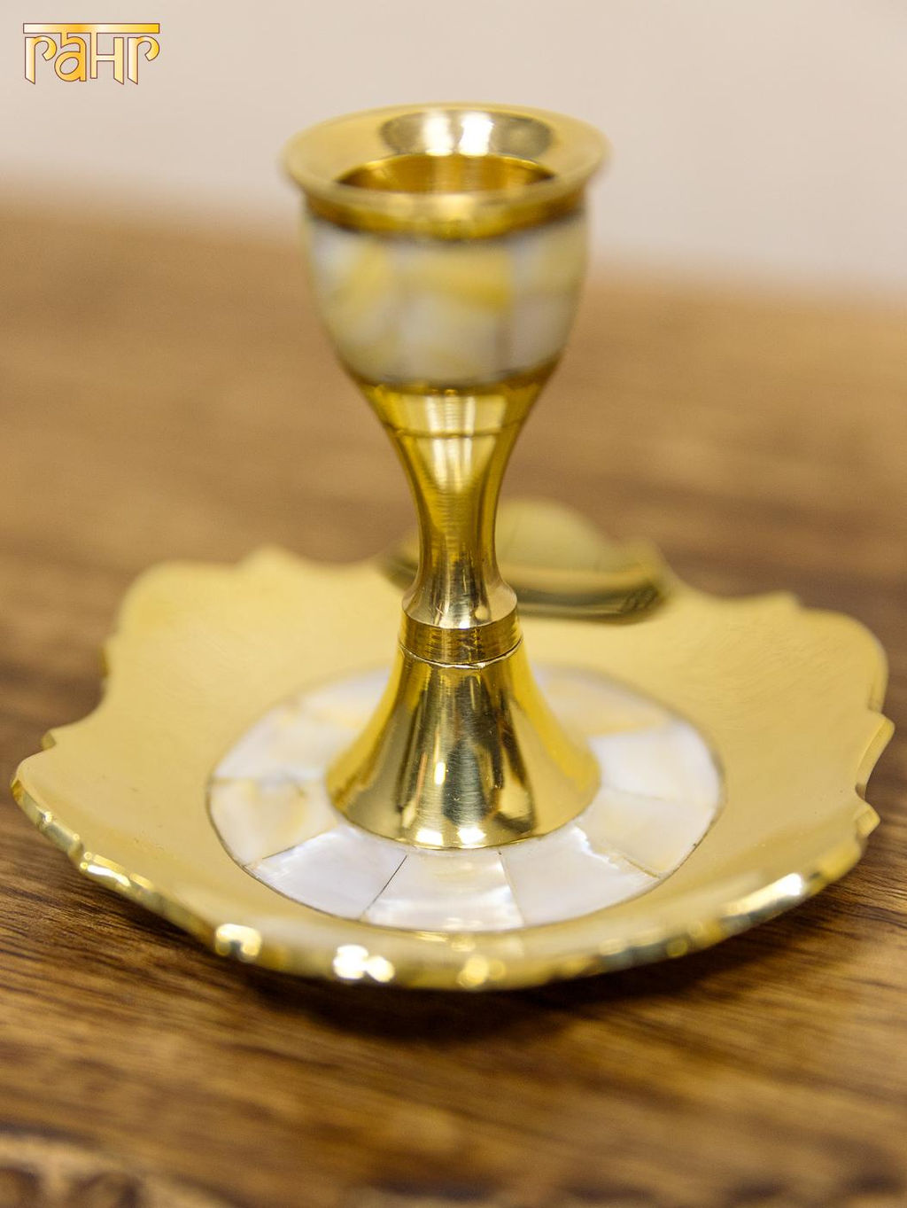 Подсвечник № П5212/4 на 1 свечу с перламутр. 2шт/уп - Ганг фото 2