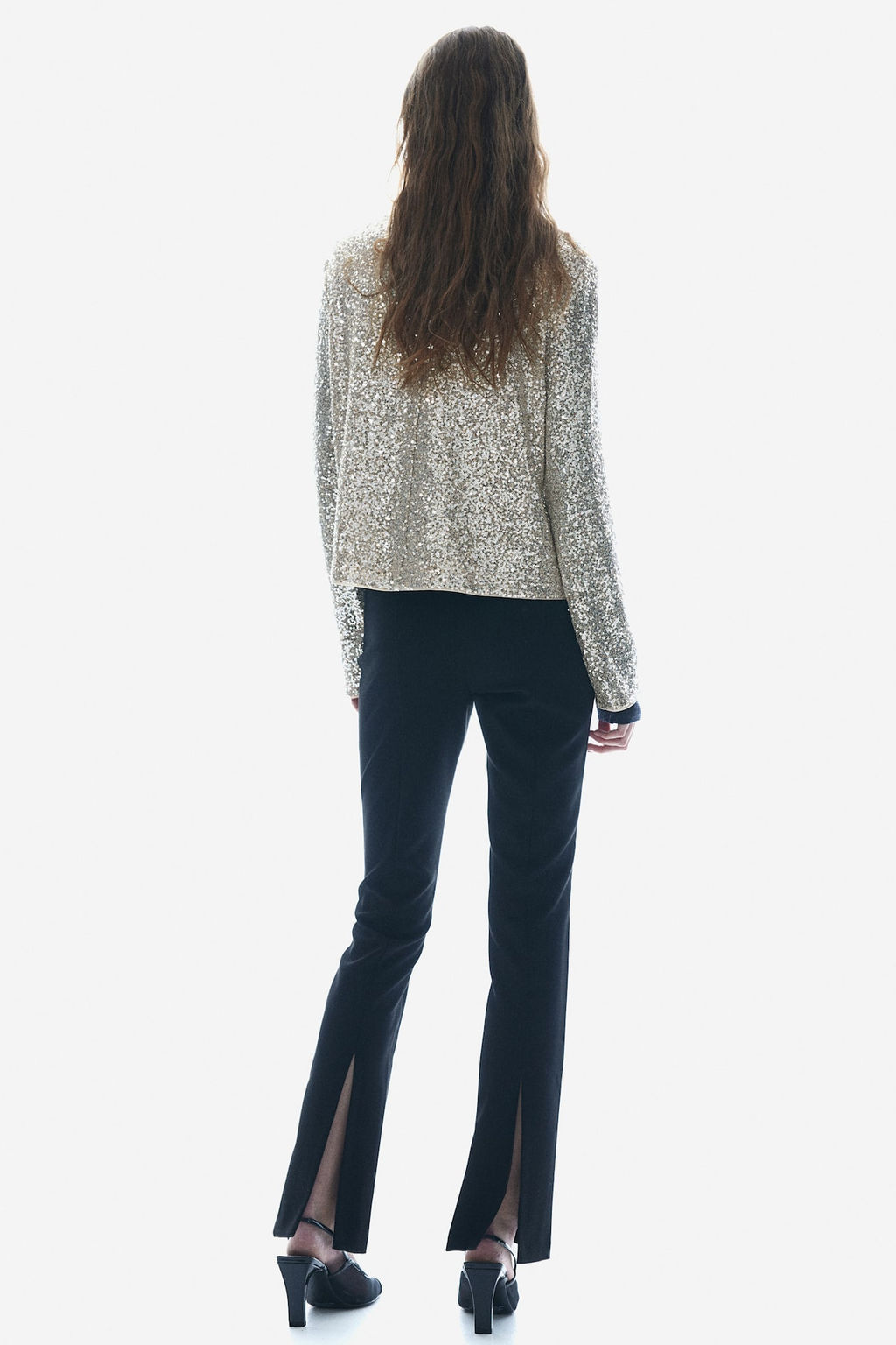 Sequined turtleneck top - H&m фото 4