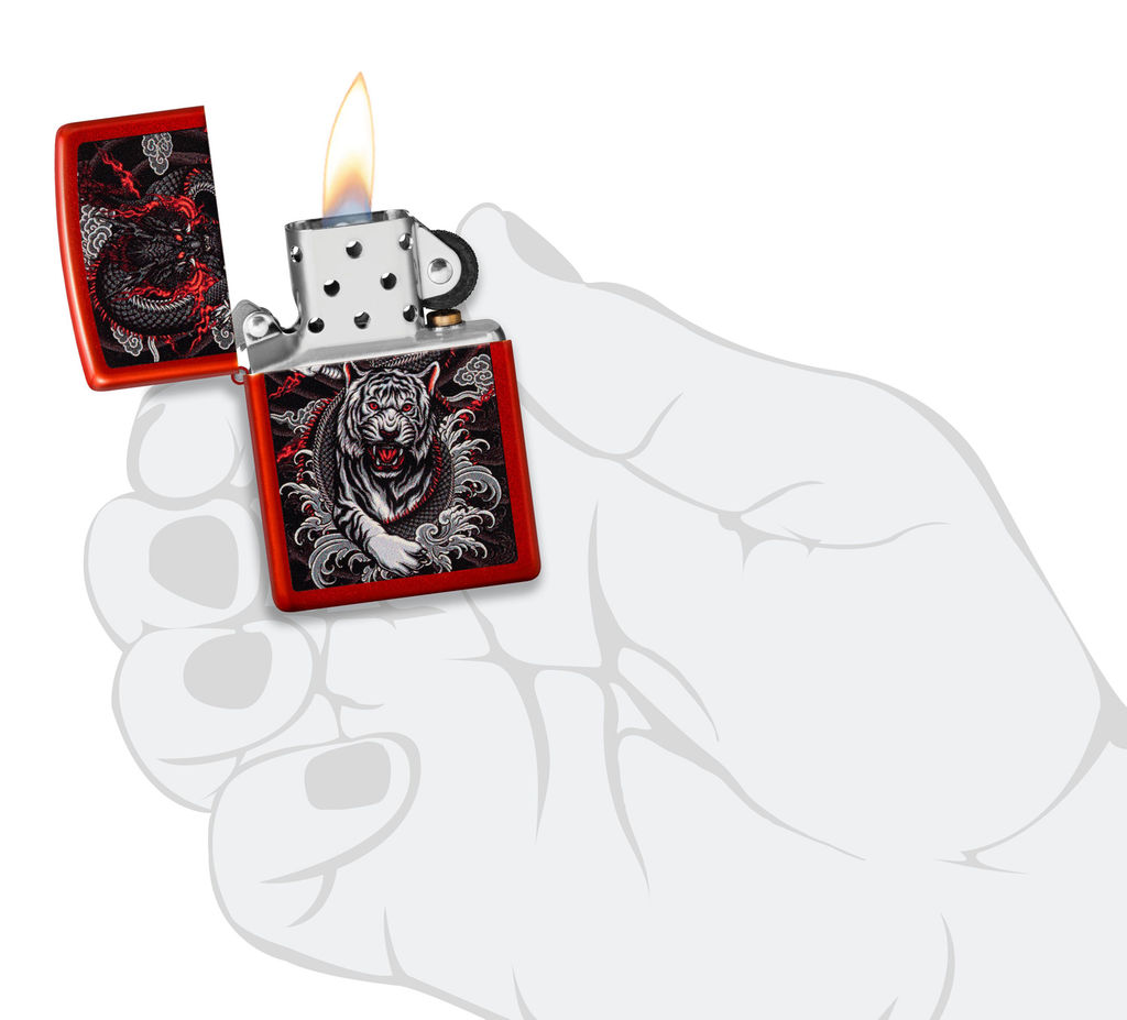 Зажигалка ZIPPO Дракон и тигр | Dragon Tiger Design 48933