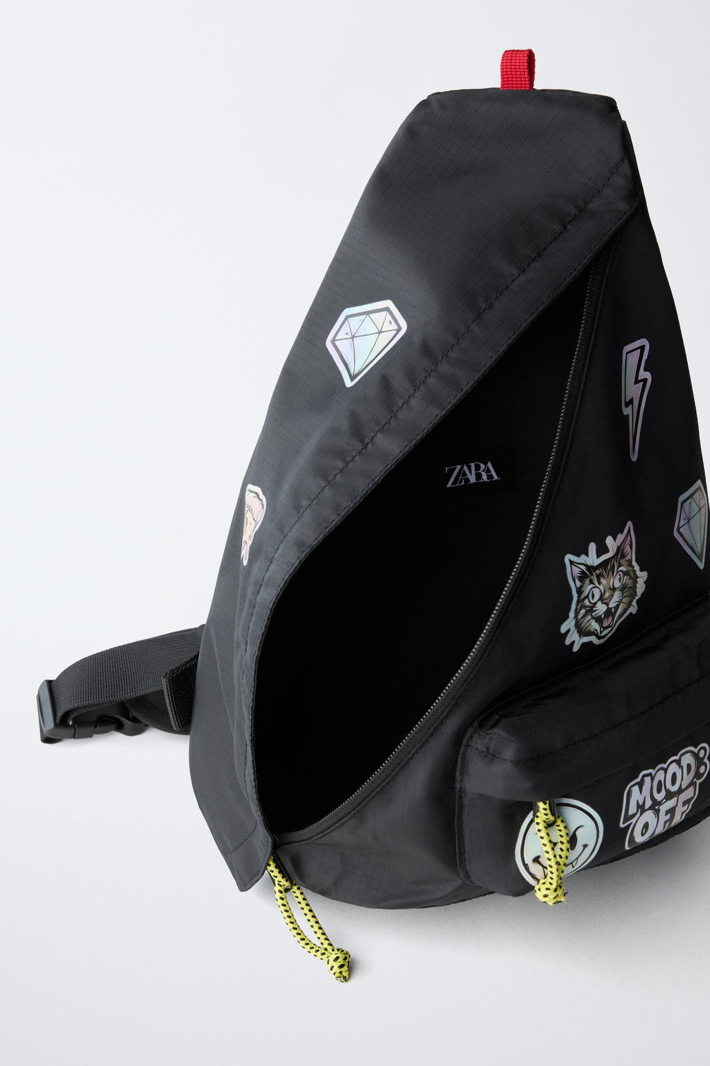 MOCHILA CRUZADA URBAN / Negro - Zara фото 4
