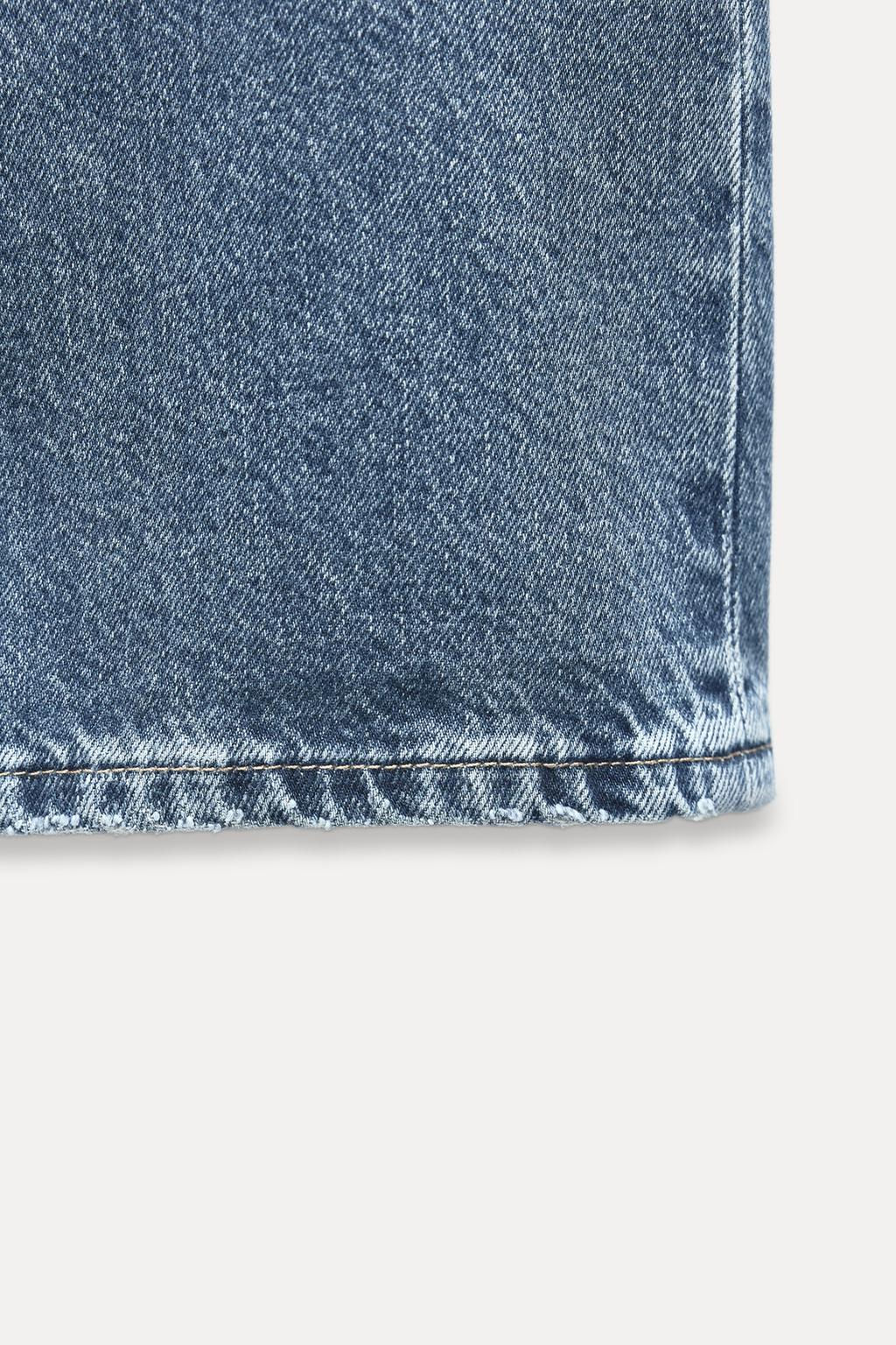 TRF WIDE-LEG MID-RISE FULL LENGTH JEANS - Zara фото 48