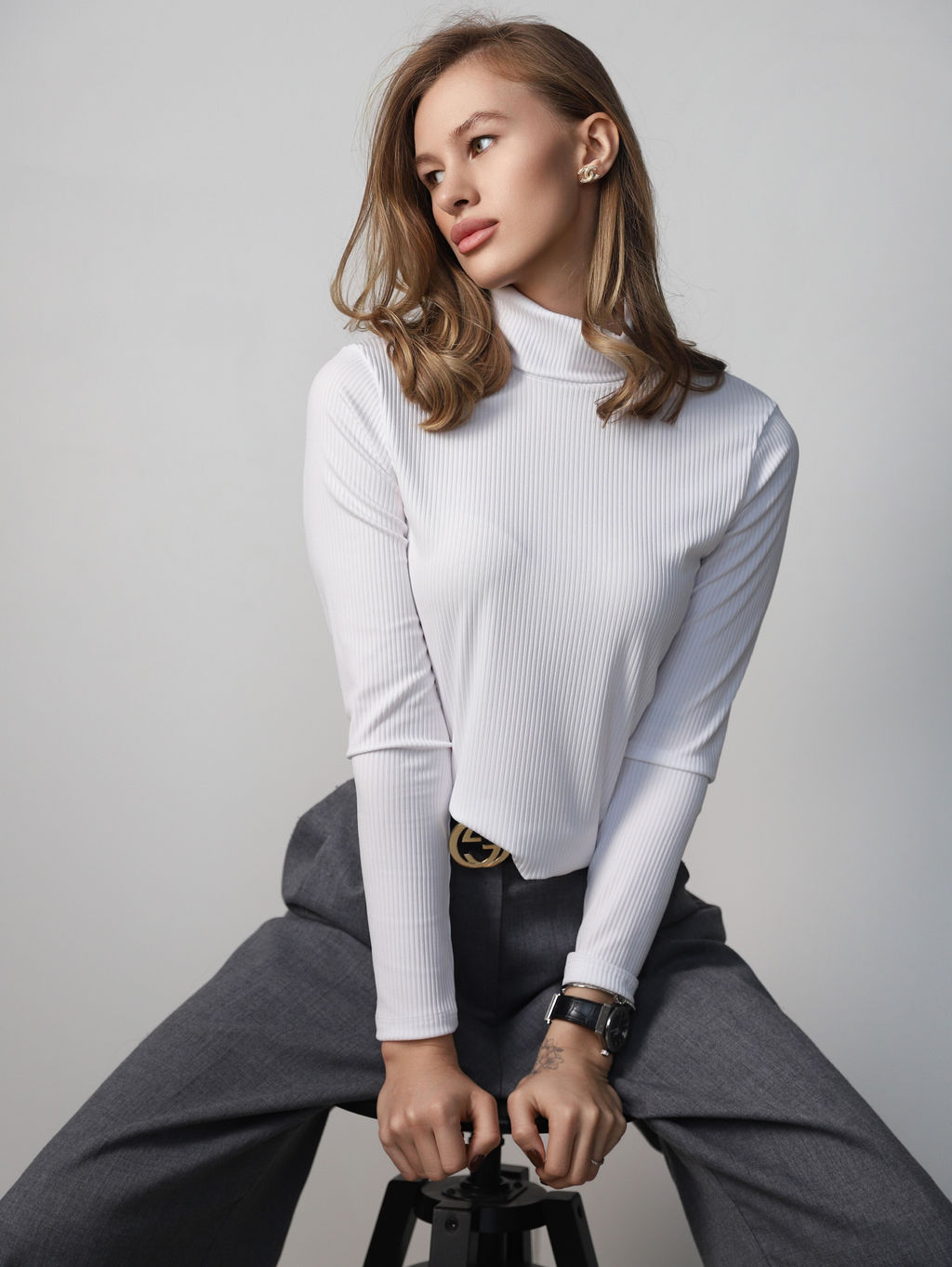 Водолазка женская с горлом КВ200 Белый от фабрики Спортсоло