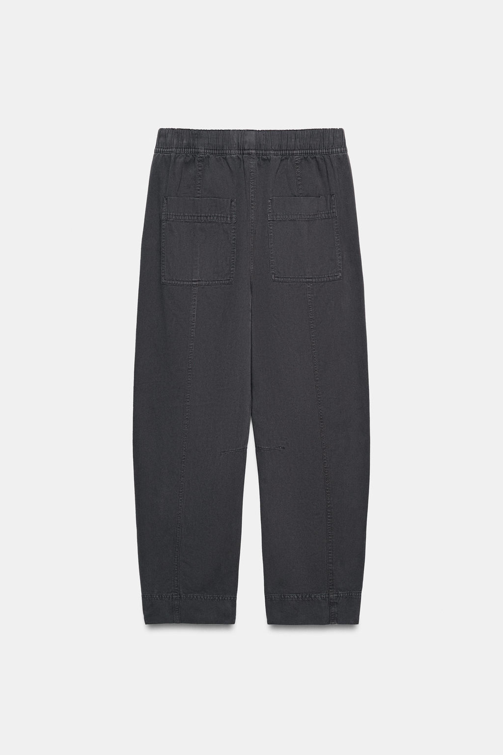 PANTAL?N CINTURA EL?STICA / Gris antracita - Zara фото 9