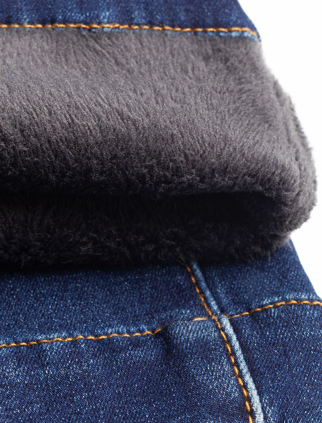 Джинсы-трубы из эластичного денима на флисе - Vilatte фото 7