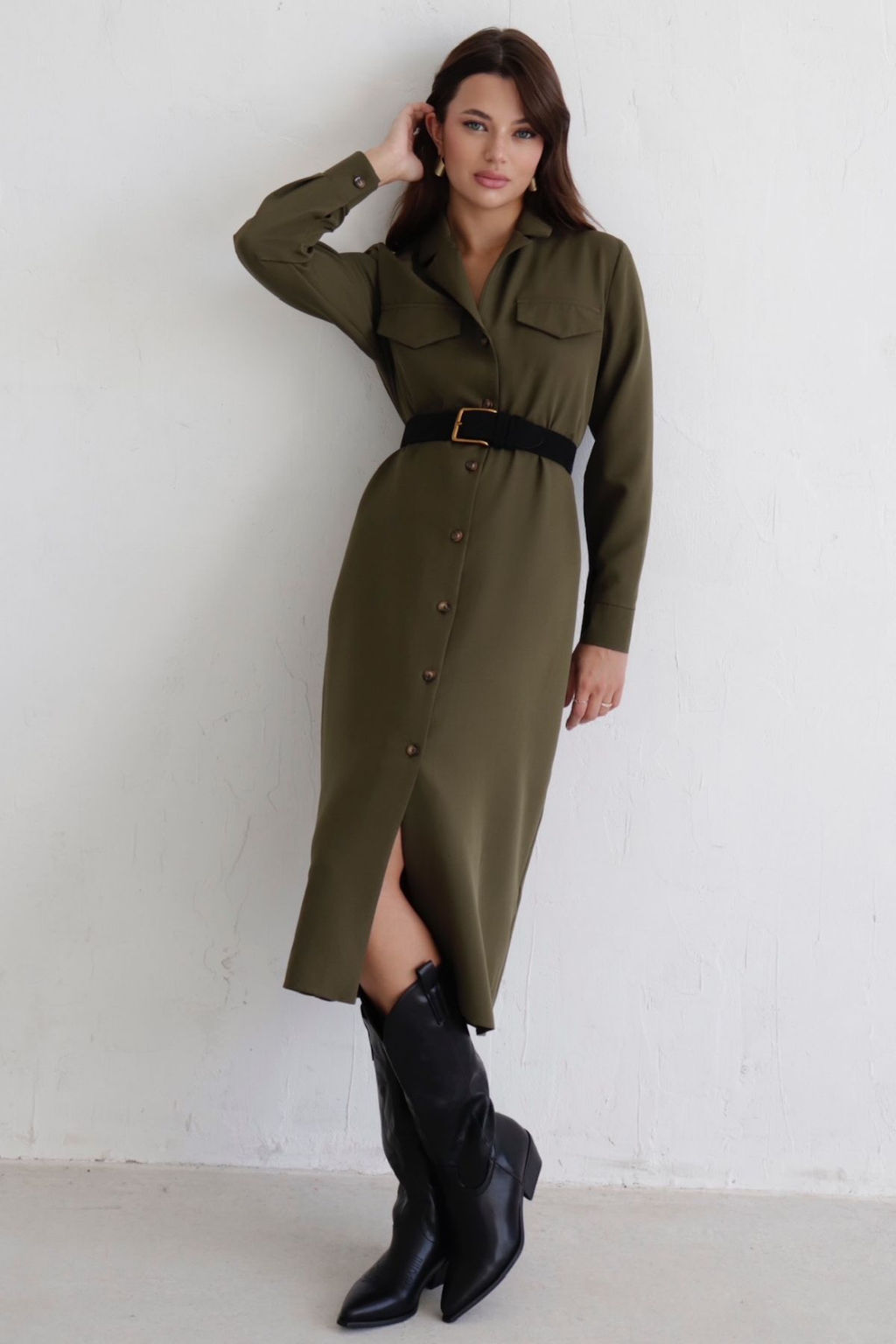 Платье-рубашка с английским воротником - Martichelli фото 120