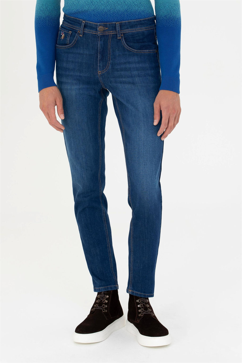 U. S. Polo Assn Мужские темно-синие джинсовые брюки - U.s. polo assn фото 2