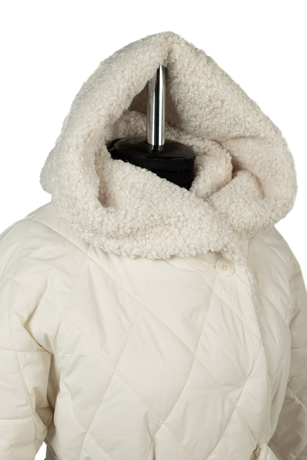 05-2164 Куртка женская зимняя (пояс) - El podio фото 9