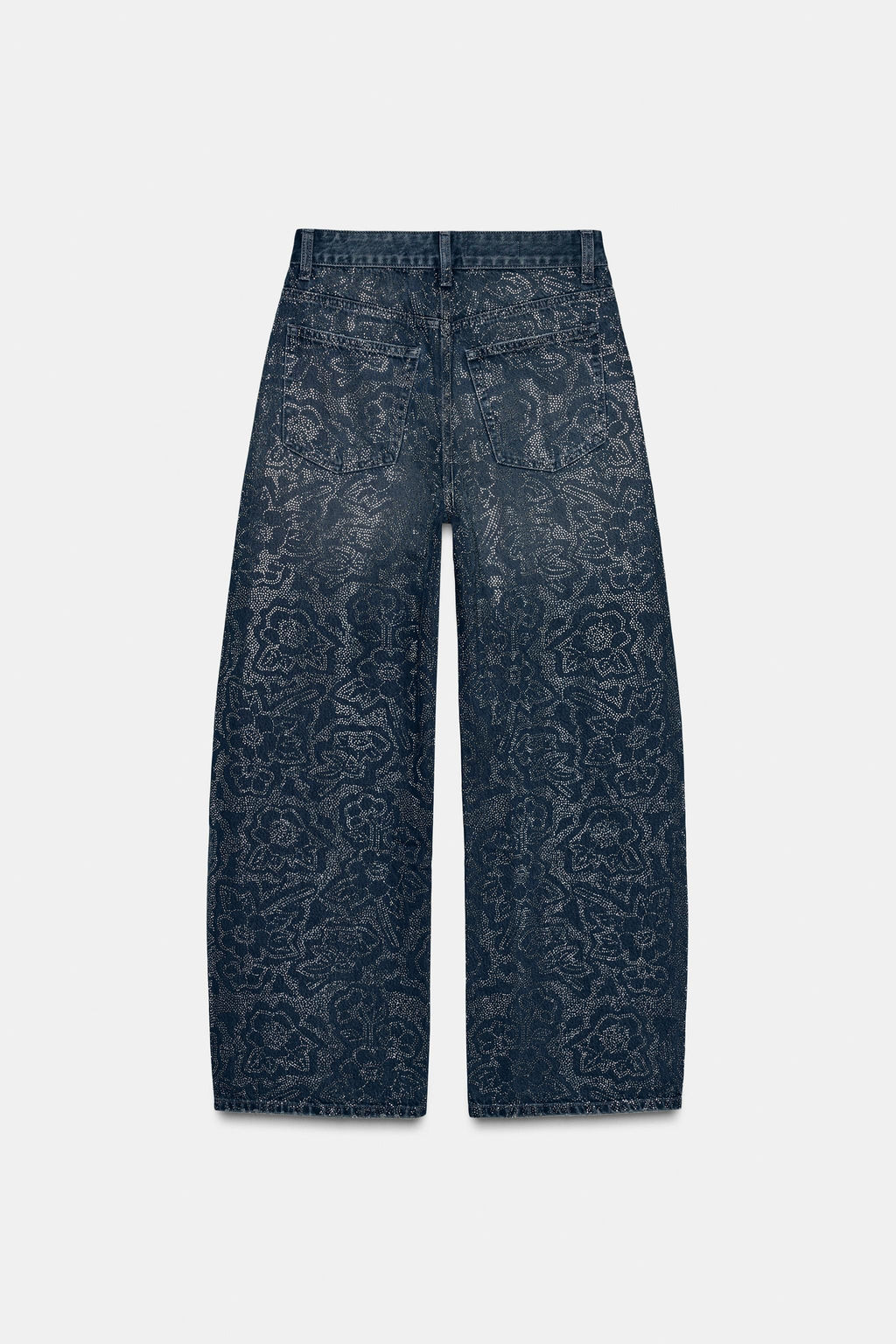 TRF BAGGY RHINESTONE JEANS - Zara фото 7
