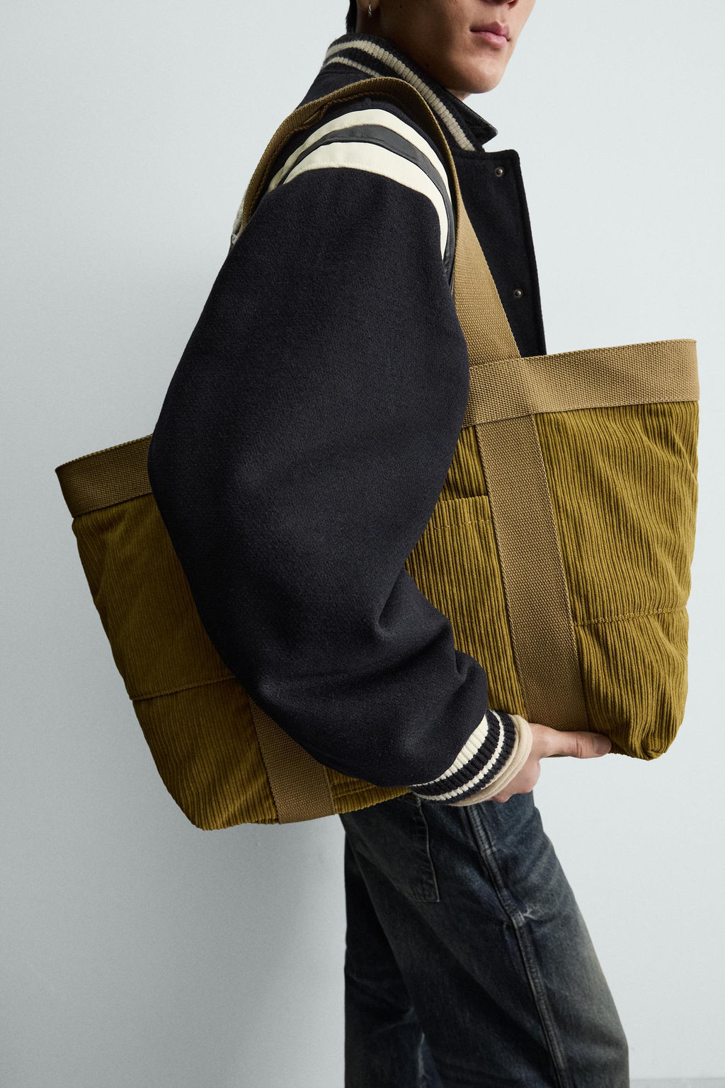 CORDUROY EFFECT TOTE BAG - Zara фото 7