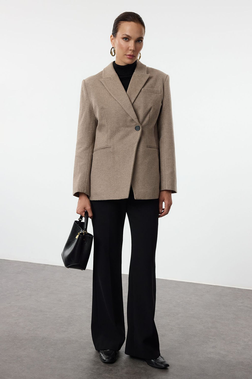 TRENDYOLMILLA Bordo Kase Fitted Blazer Ceket TWOAW25BC00011 фото 6