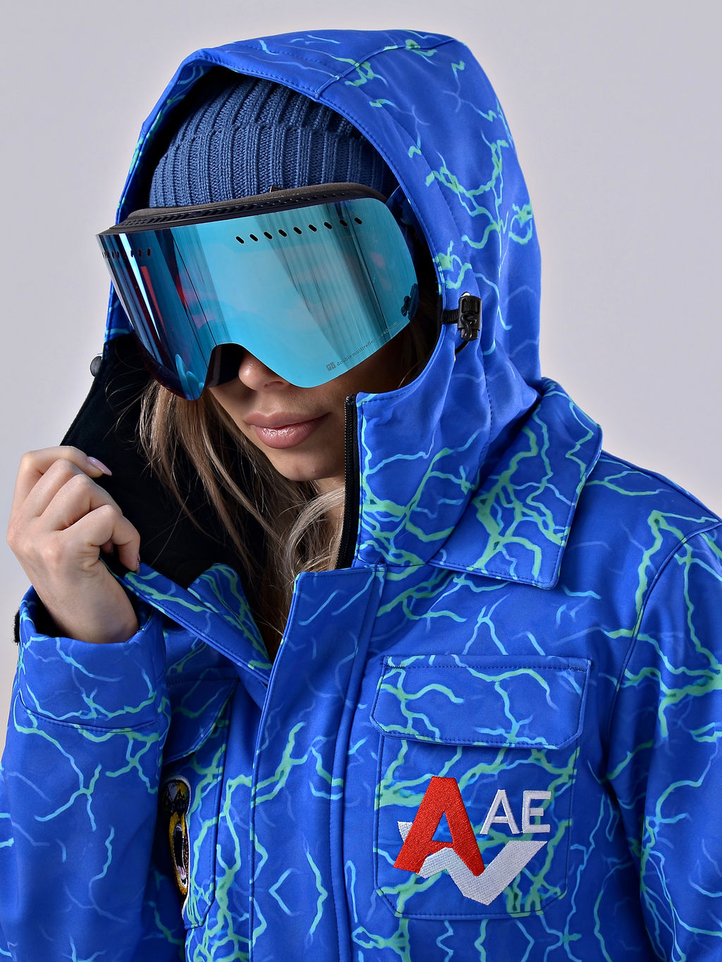 Женский зимний сноубордический комбинезон Alpha Endless 222/220518-2_012 Голубой  фото 17
