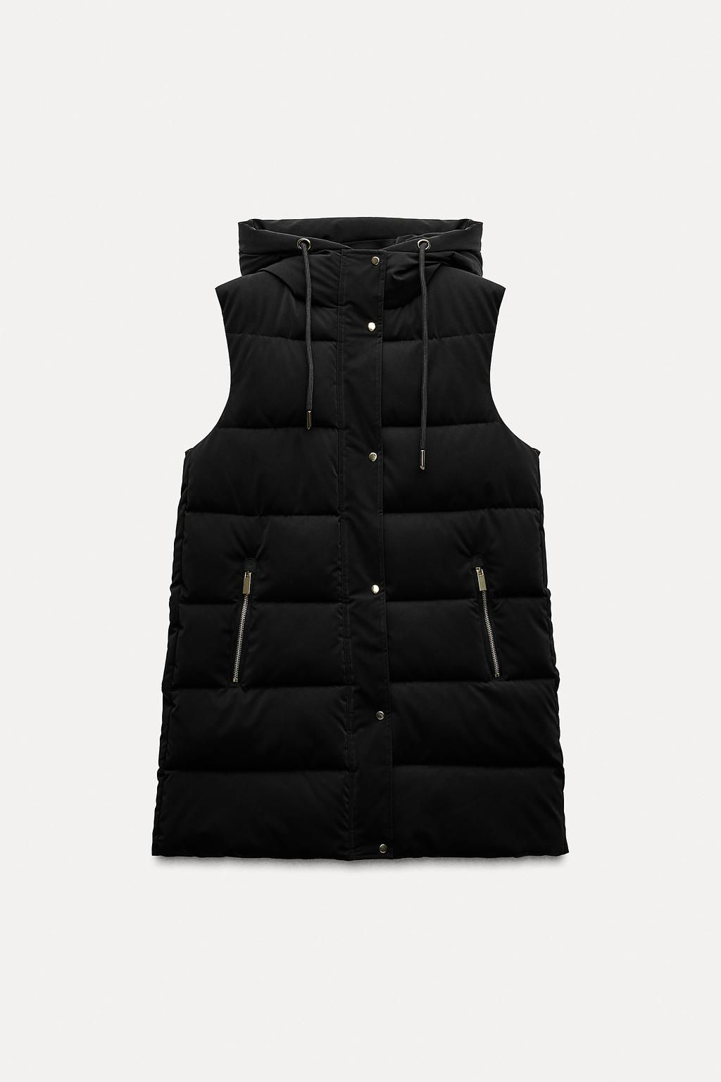 LONG PUFFER GILET - Zara фото 3
