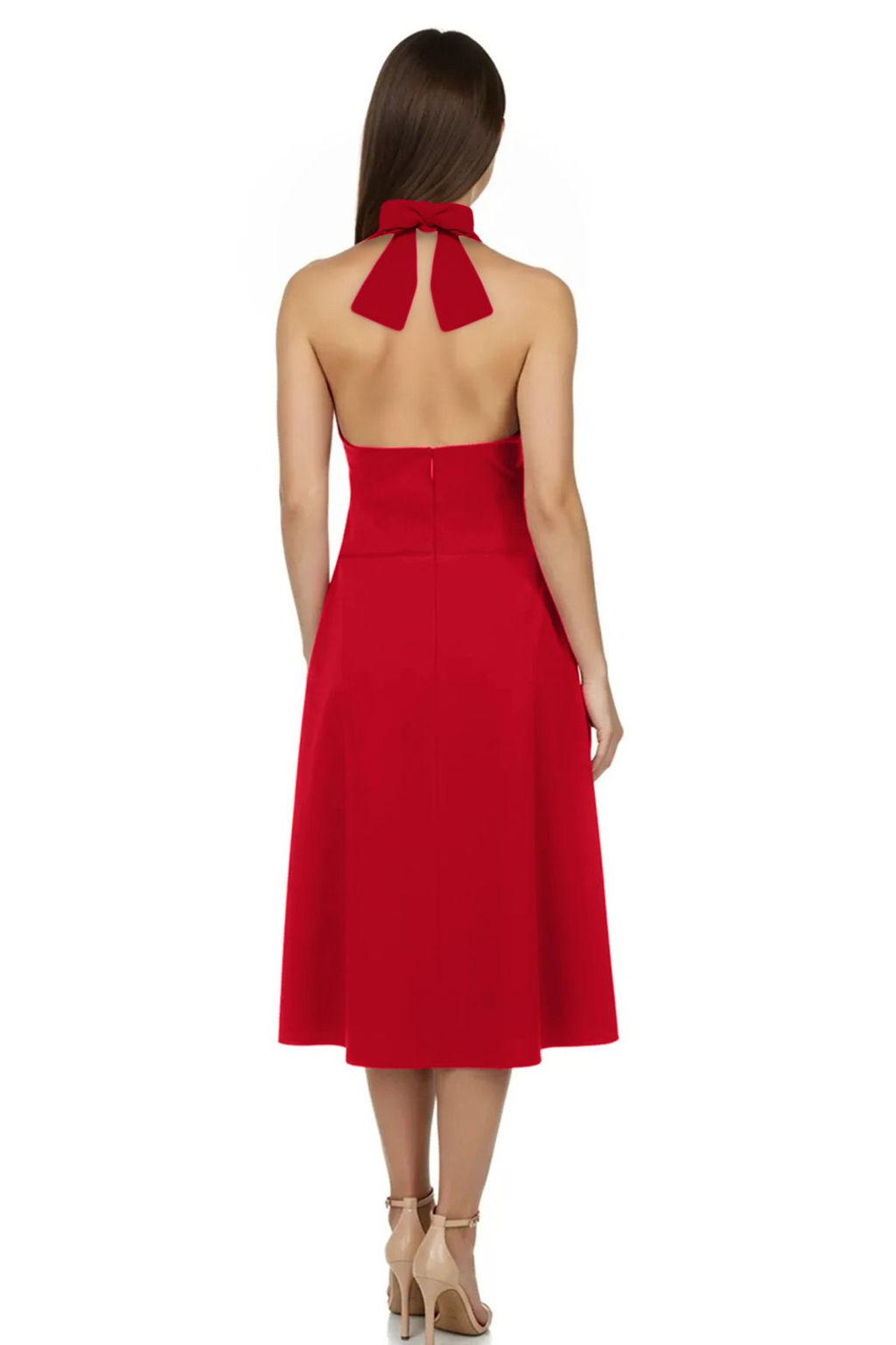 K?rm?z? A-Kesim Fiyonk Detayl? Dokuma S?k Abiye Gece Mezuniyet Elbisesi TPRSS25EL00011