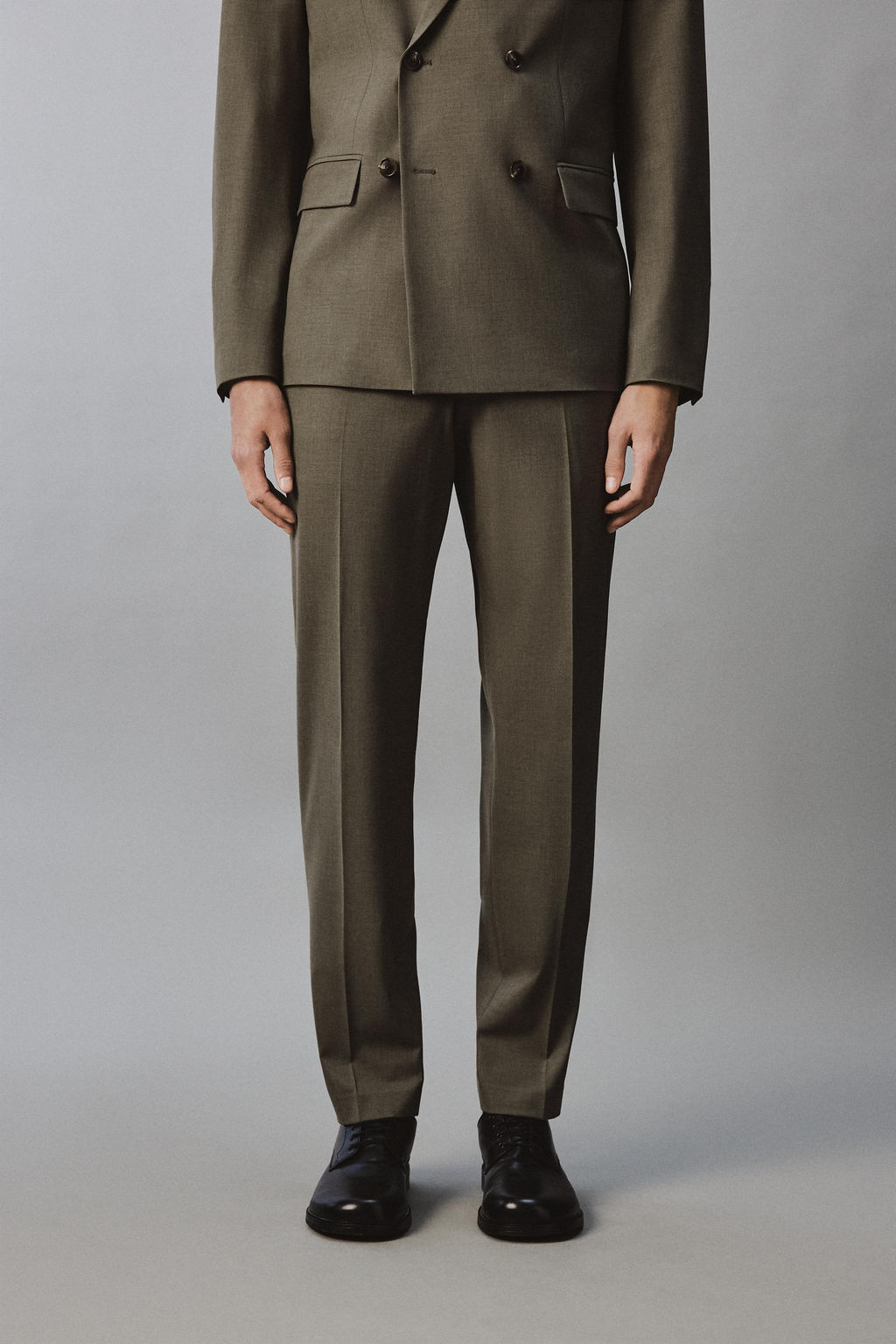 PANTAL?N REGULAR FIT TRAJE / Verde - Zara фото 2