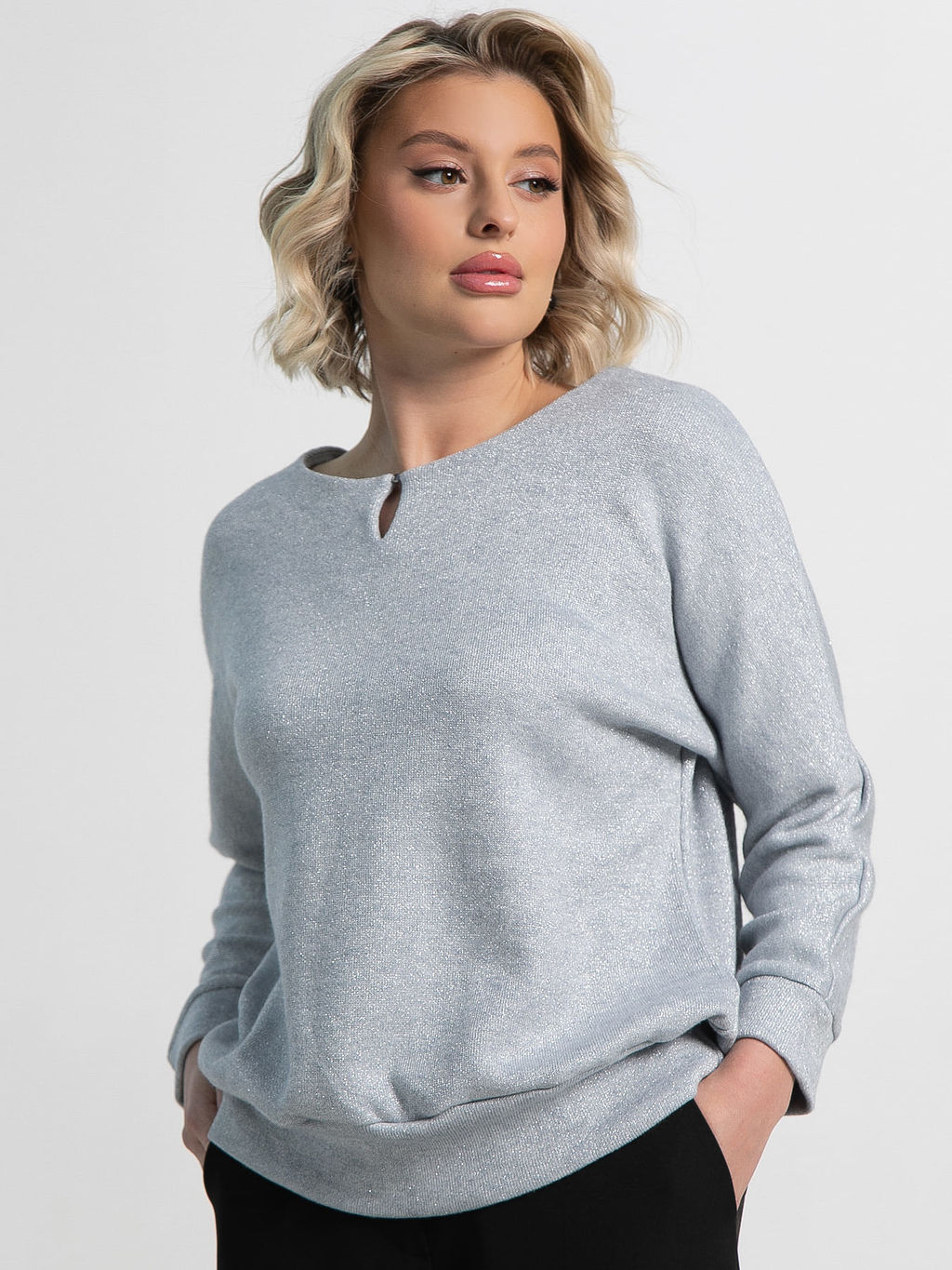 Джемпер трикотажный Претти (нежно-голубой) Б15021-50М - Lt collection фото 8