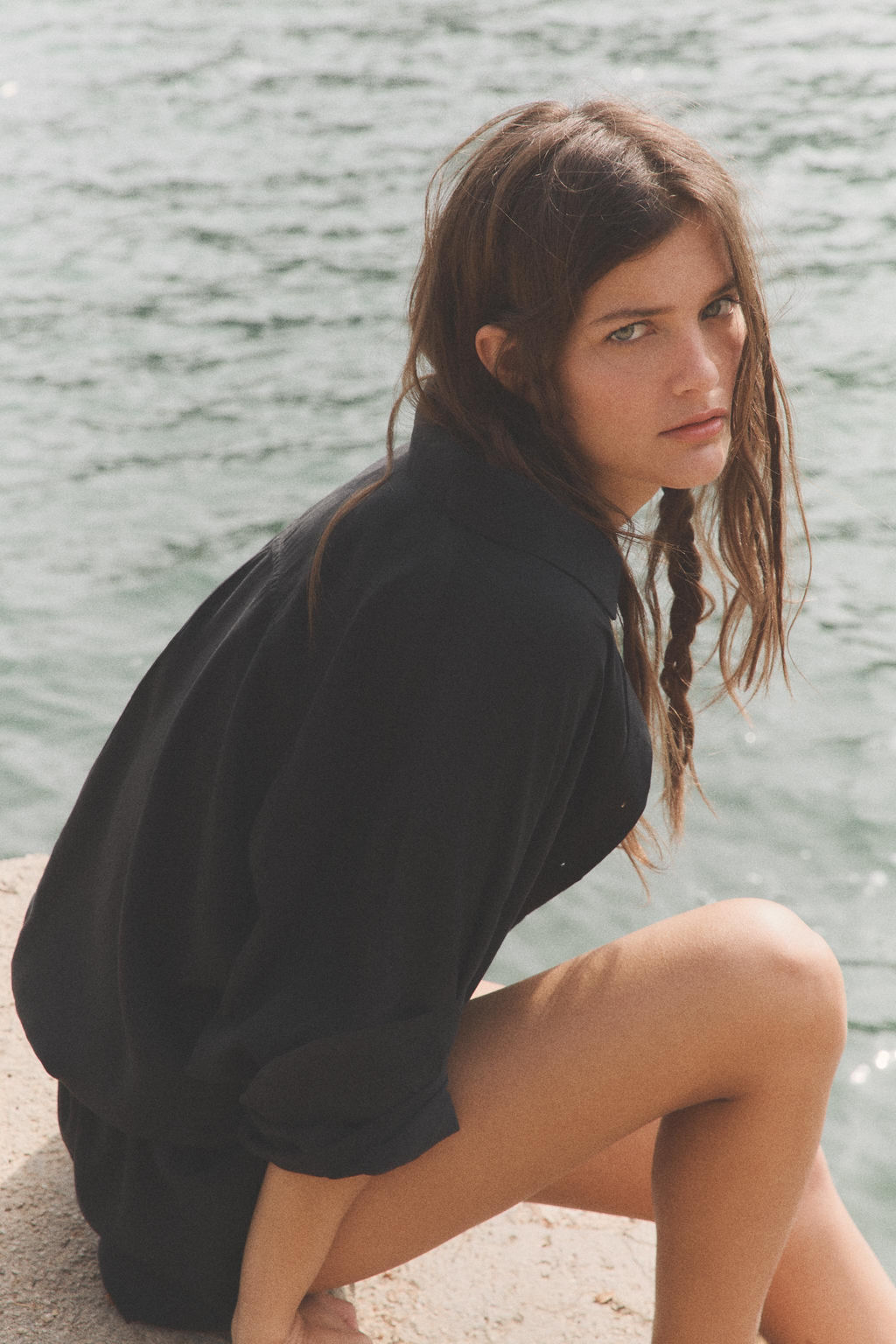 MONO CORTO LYOCELL / Negro - Zara фото 5