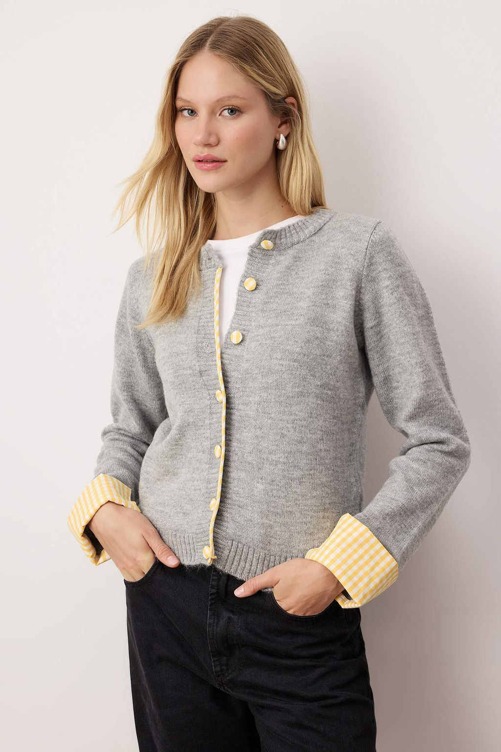 Teen Lacivert Yumusak Dokulu Gomlek Garnili Triko H?rka TWOAW26HI00169 - Trendyolmilla фото 6