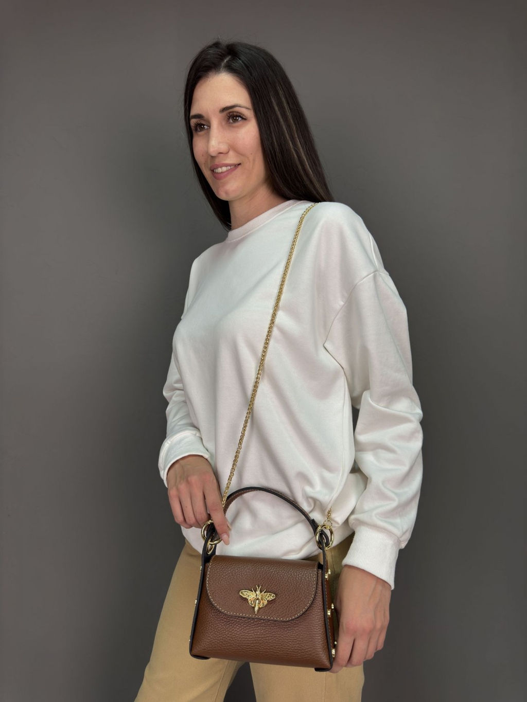 Сумка женская из телячьей кожи