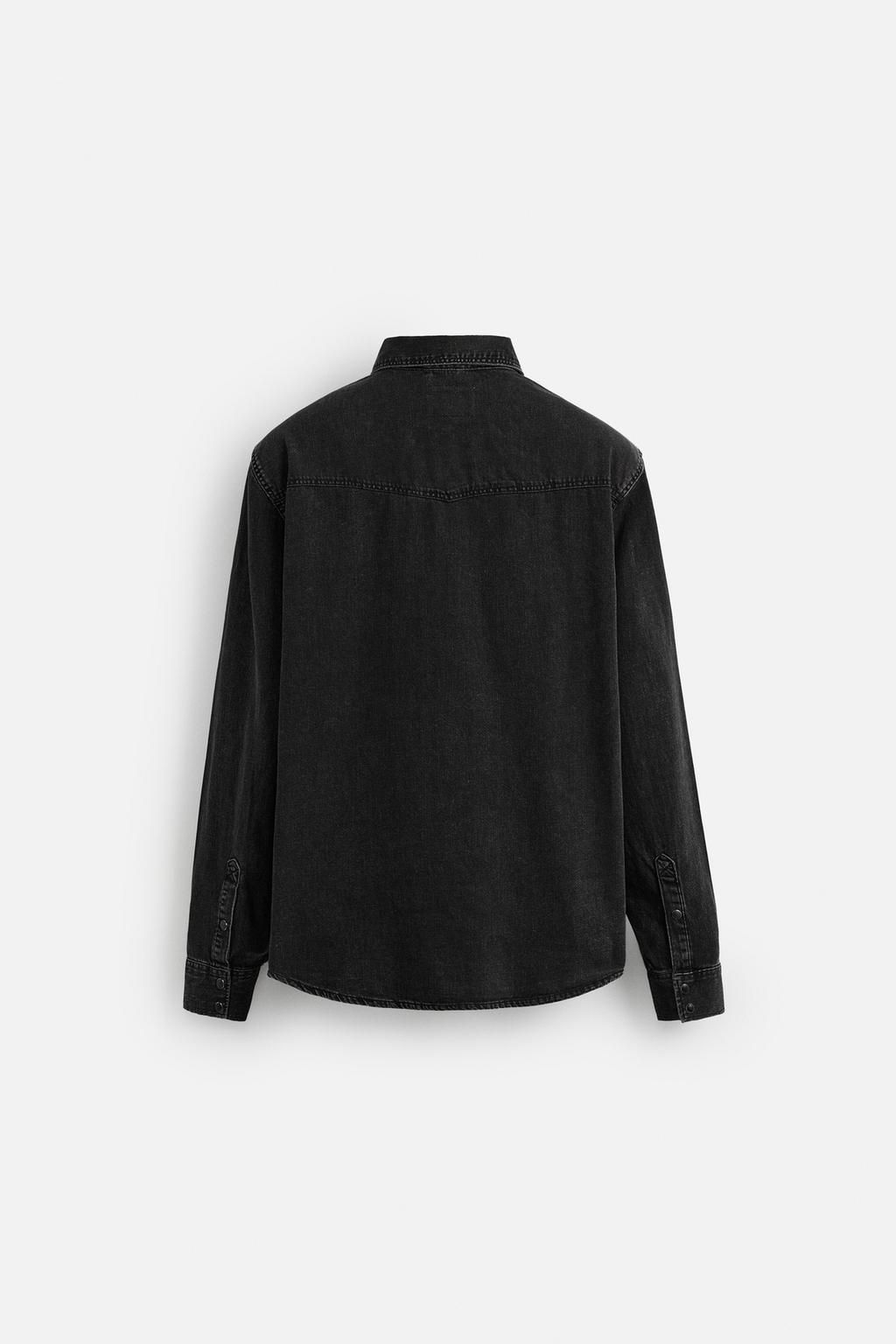 WESTERN DENIM SHIRT WITH POCKETS - Zara фото 16
