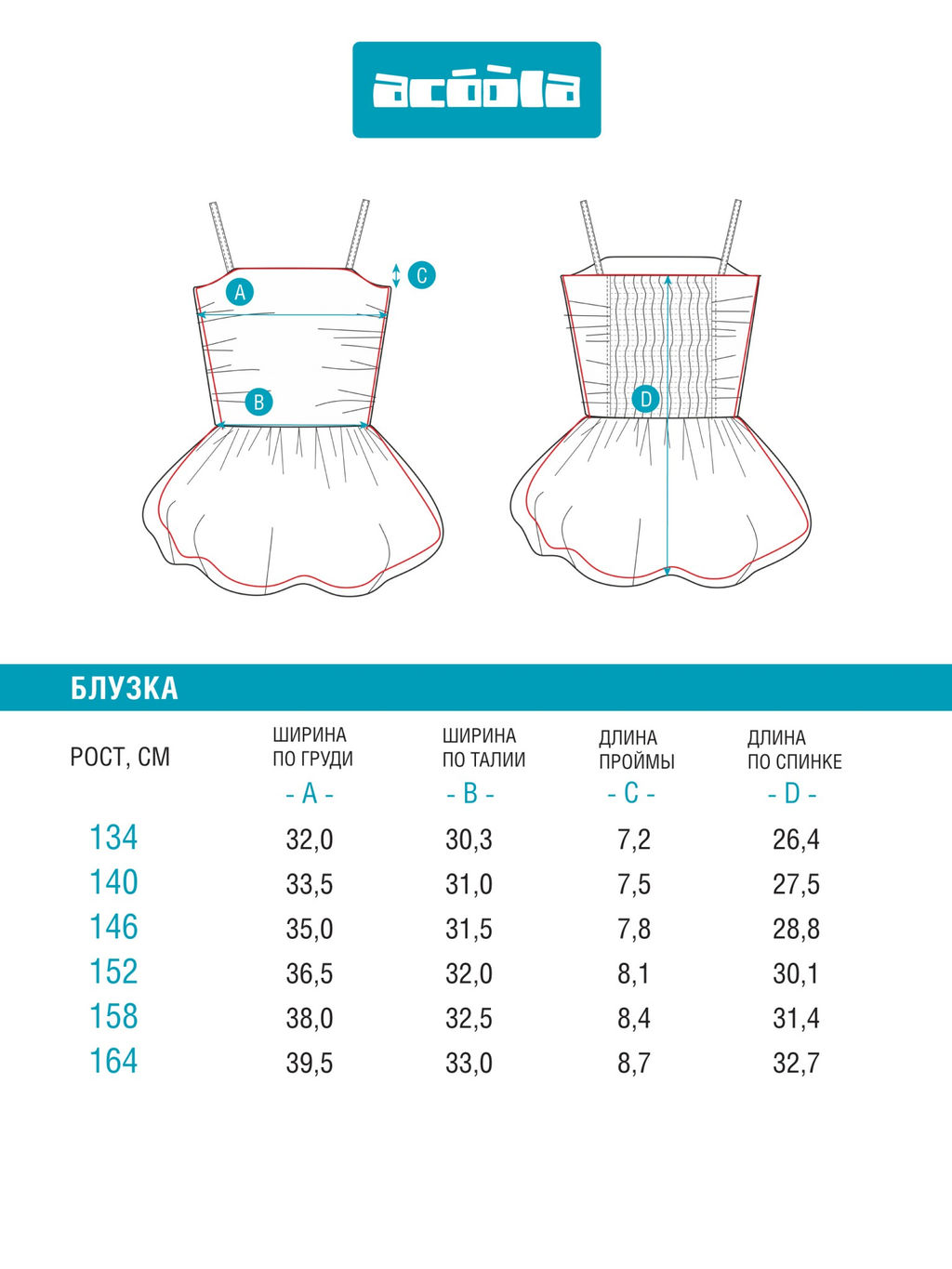 ACOOLA / Блузка-топ детская для девочек Gias черный фото 7