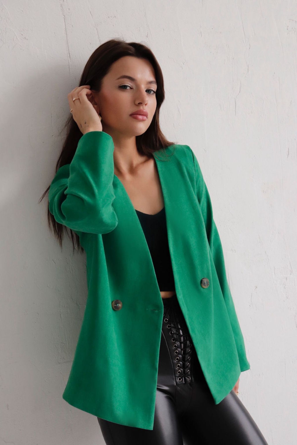 Двубортный жакет без лацканов - Martichelli фото 4