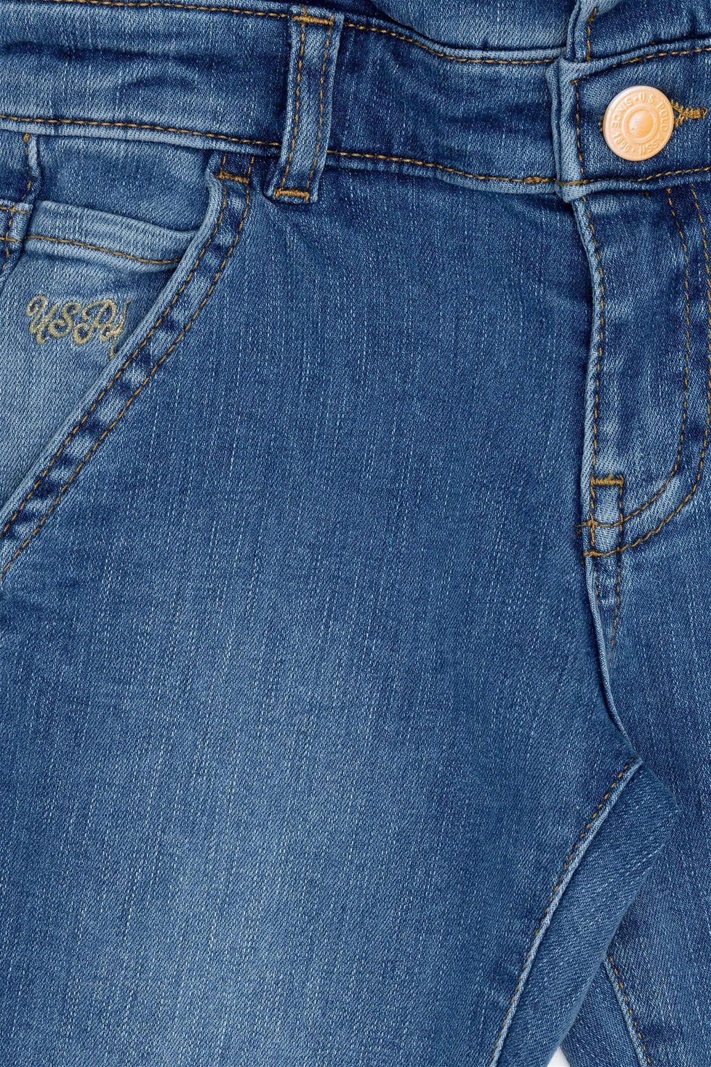 Голубые джинсовые брюки для девочки - U.s. polo assn фото 8