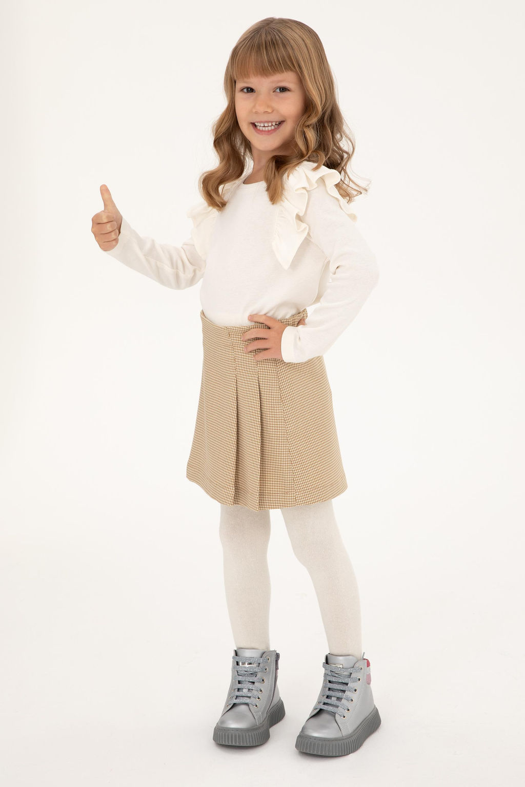 Кремовый свитшот для девочки Неожиданная скидка в корзине - U.s. polo assn фото 2