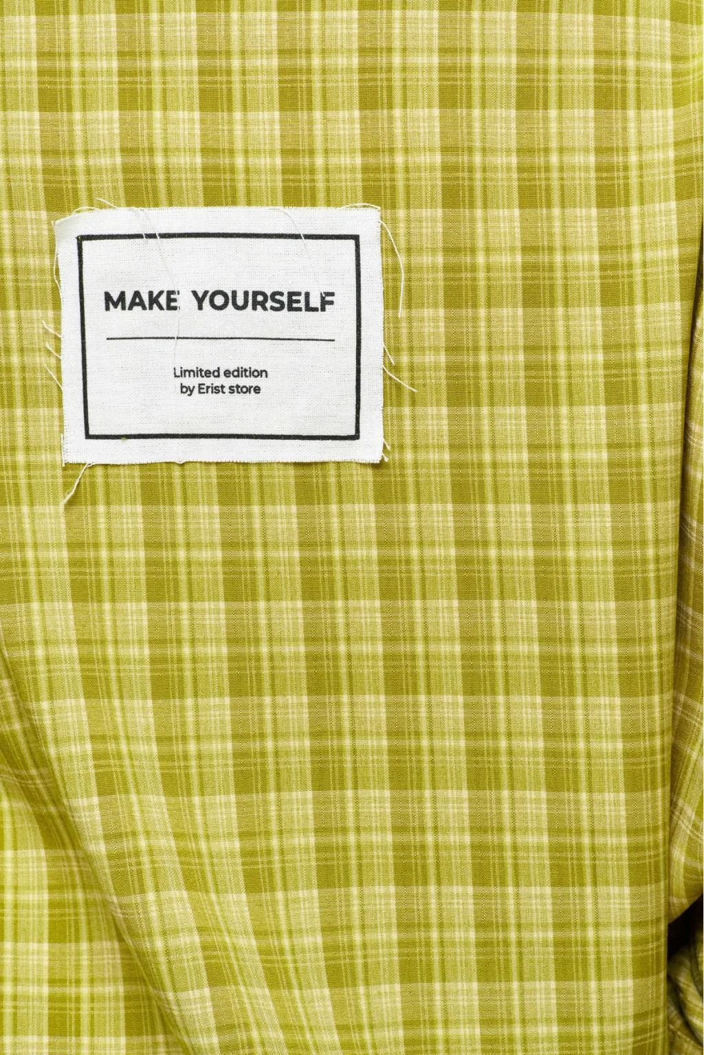 Рубашка Oversized в клетку Lime - Erist store фото 8