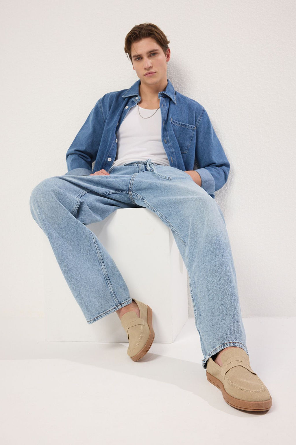 Trendyol Shoes Bej Erkek Loafer Ayakkab? TAKSS25LA00019 - Trendyolmilla фото 3