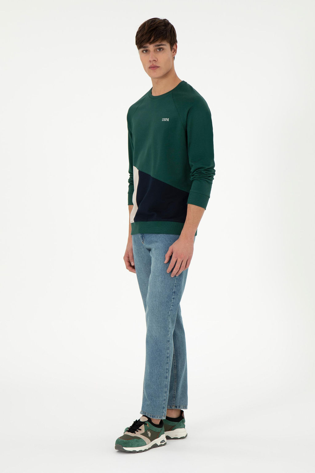 Мужской темно-зеленый свитшот Неожиданная скидка в корзине - U.s. polo assn фото 4