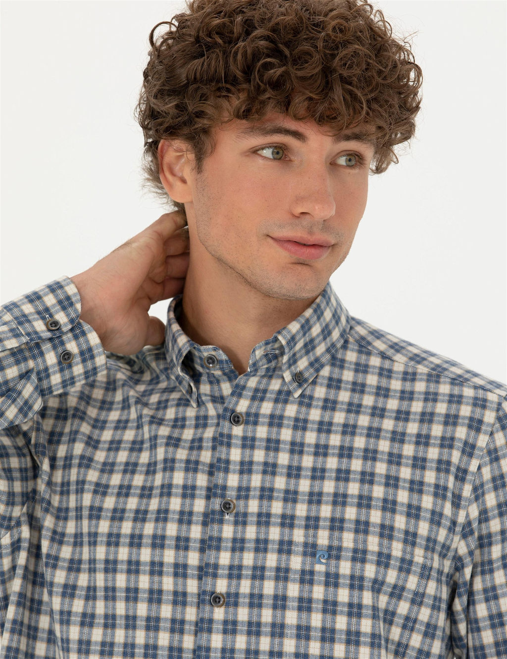 Lacivert Regular Fit Uzun Kollu G_mlek - Pierre cardin фото 2