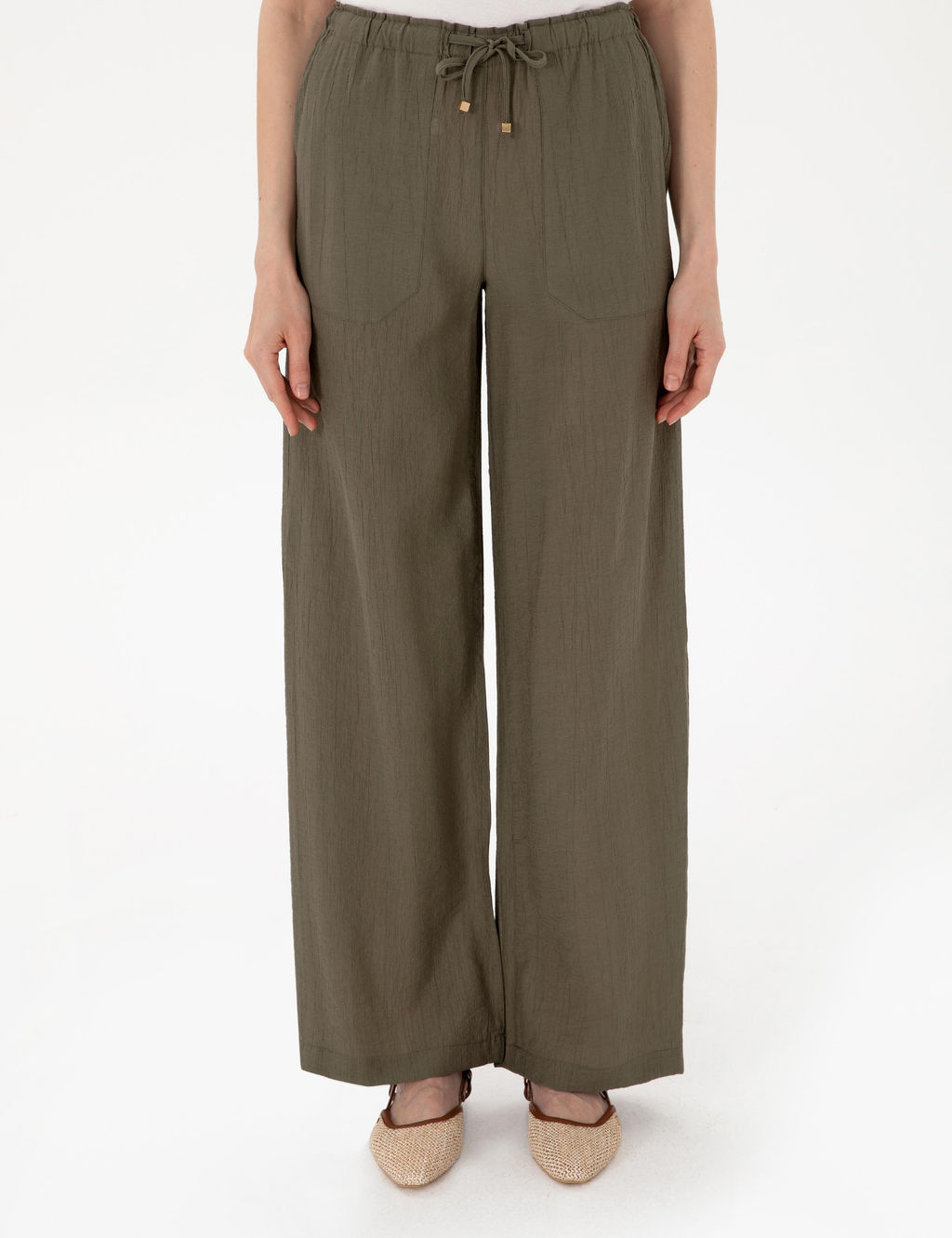 Haki Loose Fit Kanvas Pantolon - Pierre cardin фото 2