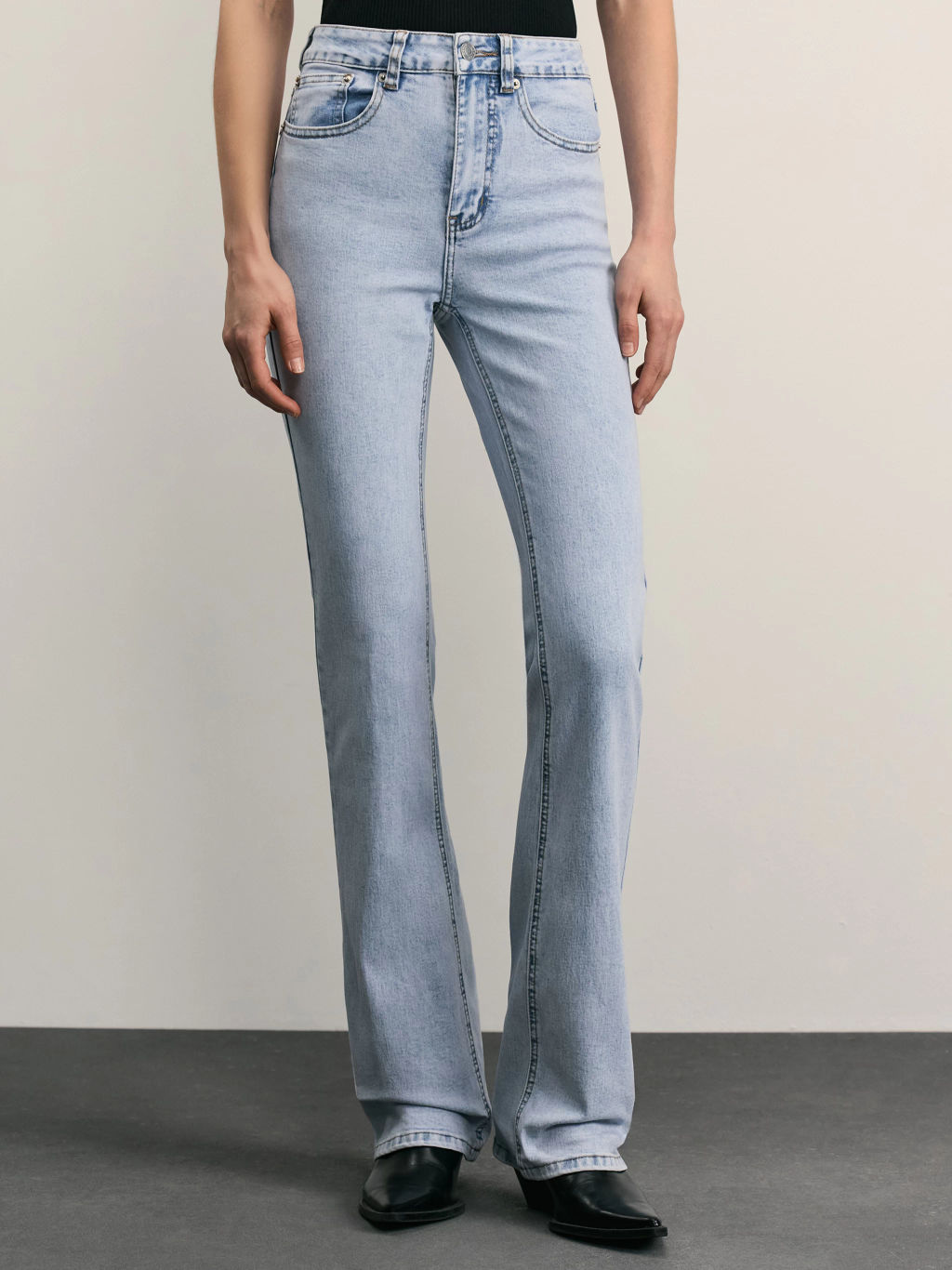 Джинсы bootcut с высокой посадкой / Zarina фото 2