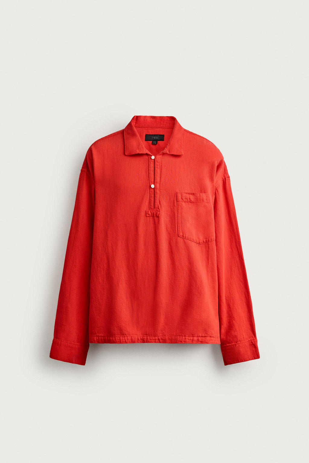 CAMISA POLO RELAXED FIT / Rojo - Zara фото 7