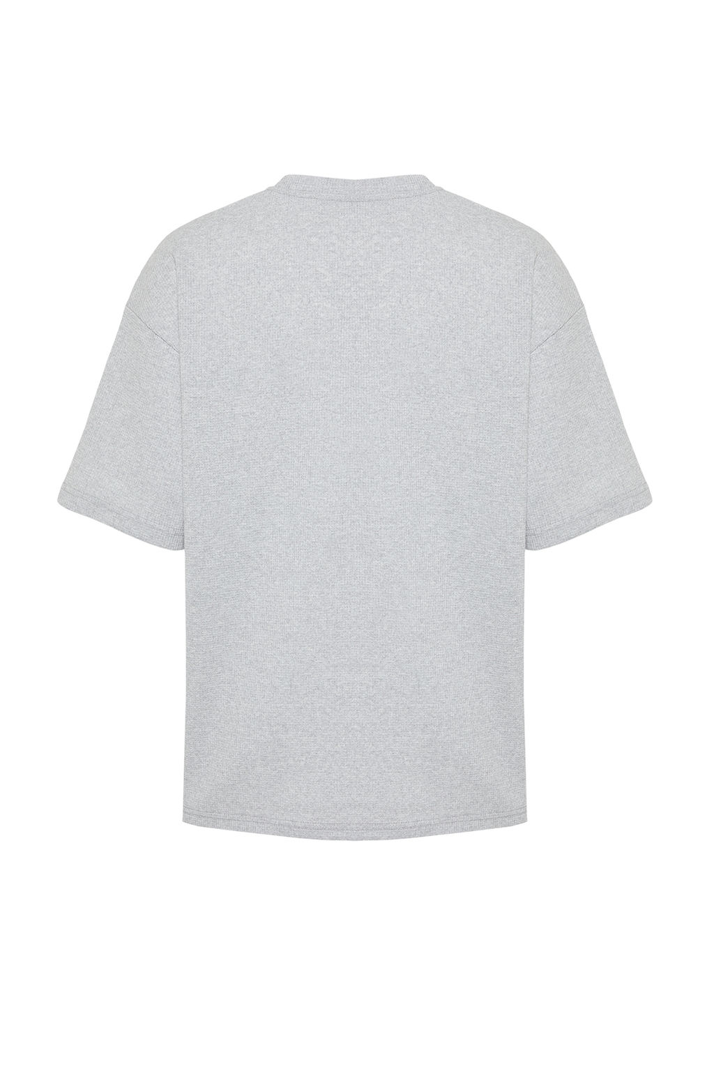 TRENDYOL MAN Basic Bordo Oversize/Genis Kesim Dokulu Waffle K?sa Kol T-Shirt TMNSS22TS00049 - Trendyolmilla фото 8