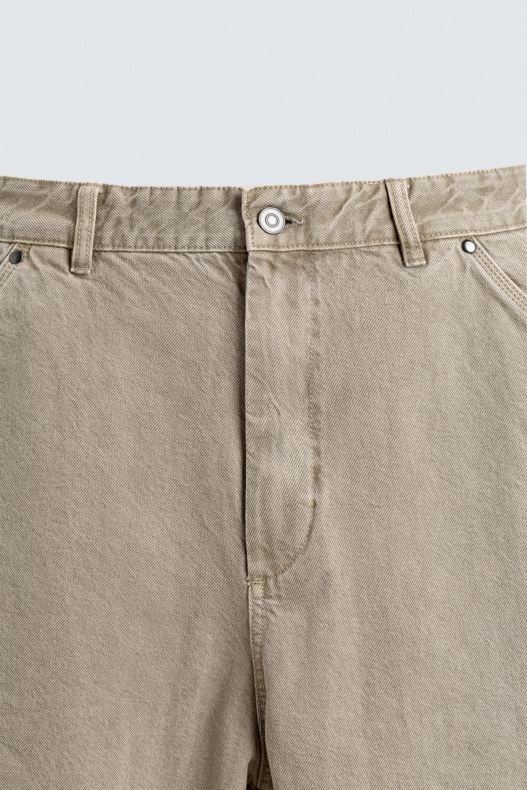 PANTAL?N BALLOON FIT LAVADO / Arena claro - Zara фото 9