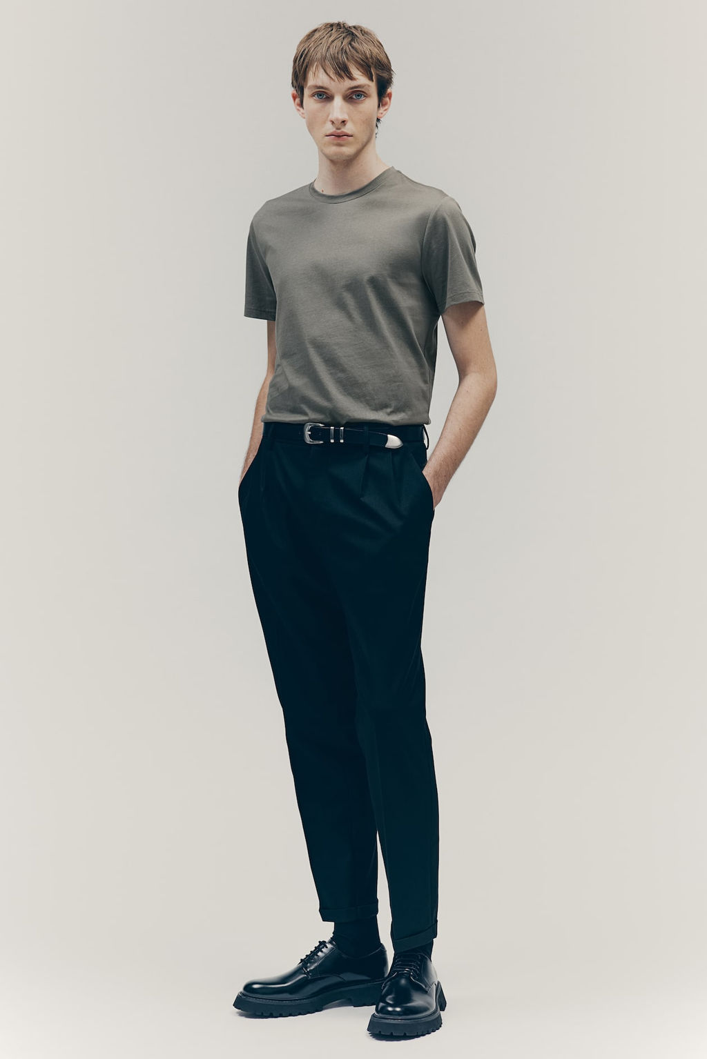 Camiseta en algodon pima Slim Fit - H&m фото 3