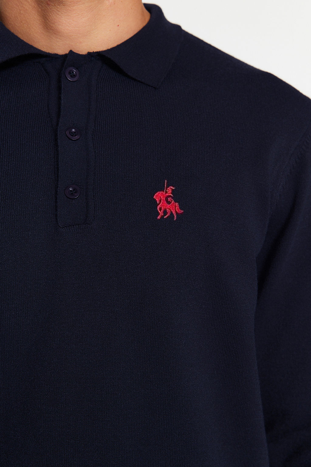 TRENDYOL MAN Lacivert Erkek Regular Polo Yaka Duz Triko Kazak TMNAW24KZ00067 - Trendyolmilla фото 43