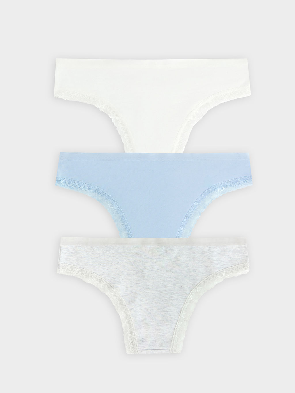 Трусы женские слипы мультипак (3 шт.) в сумрачно-белом цвете сумрачно -белый 412281-3 - Mark formelle фото 9