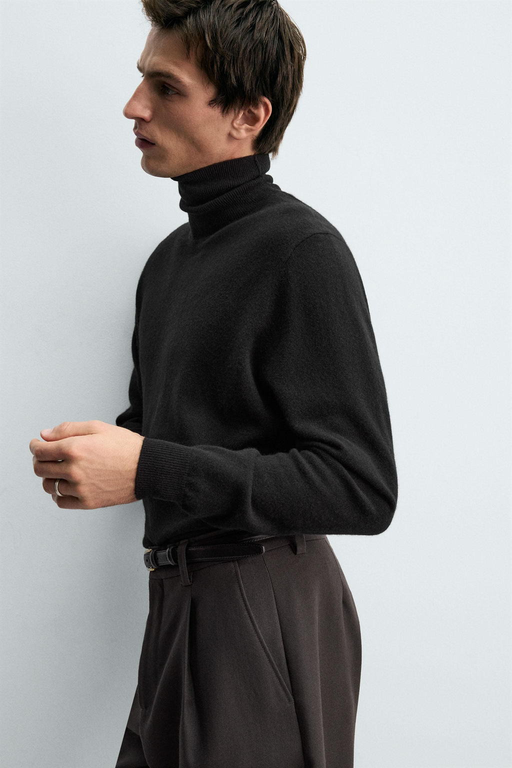 100% CASHMERE TURTLENECK JUMPER