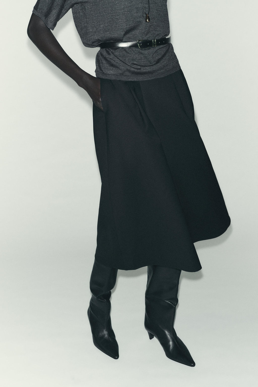 LAYERED MIDI SKIRT - Zara фото 2