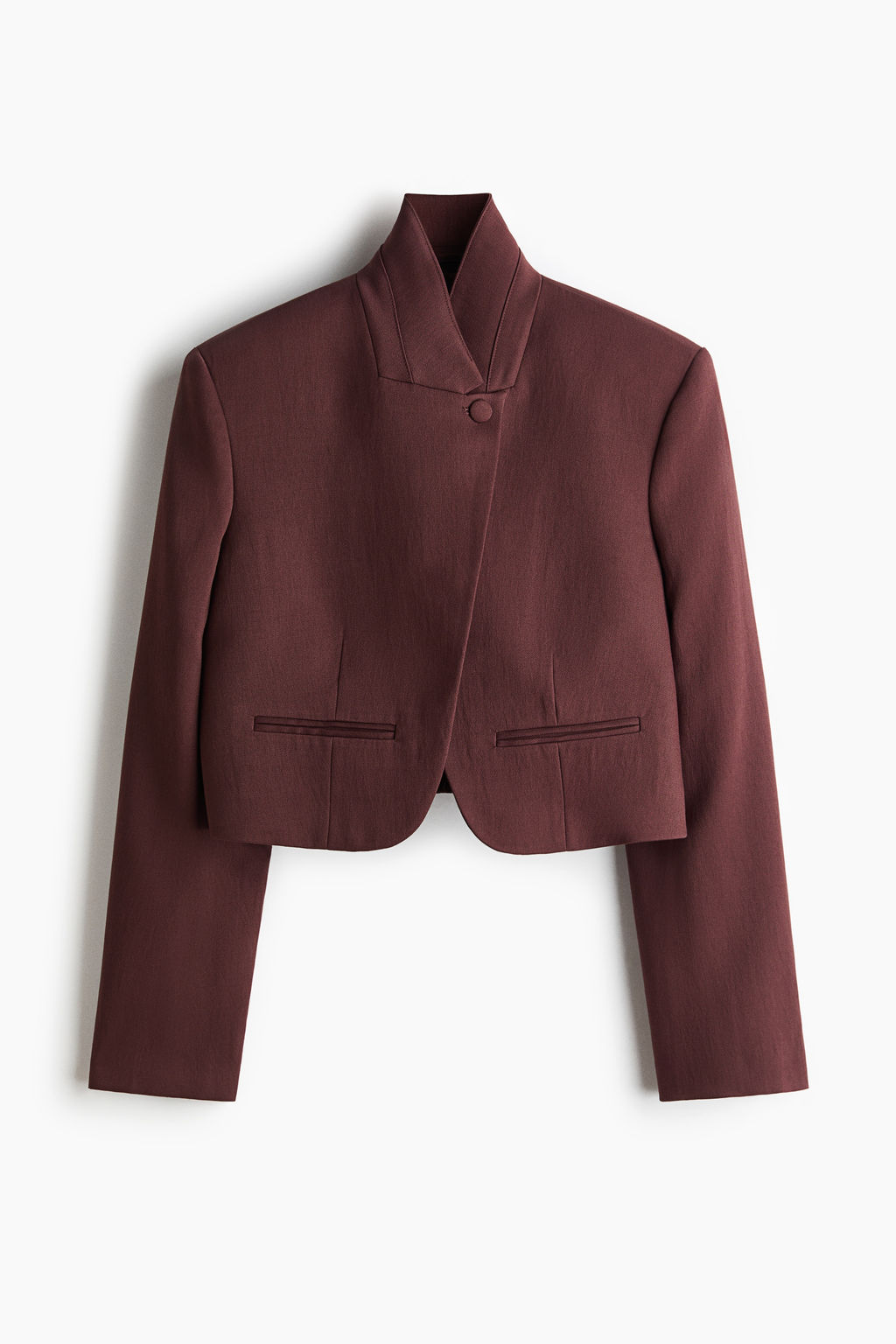 Blazer en sarga de mezcla de viscosa