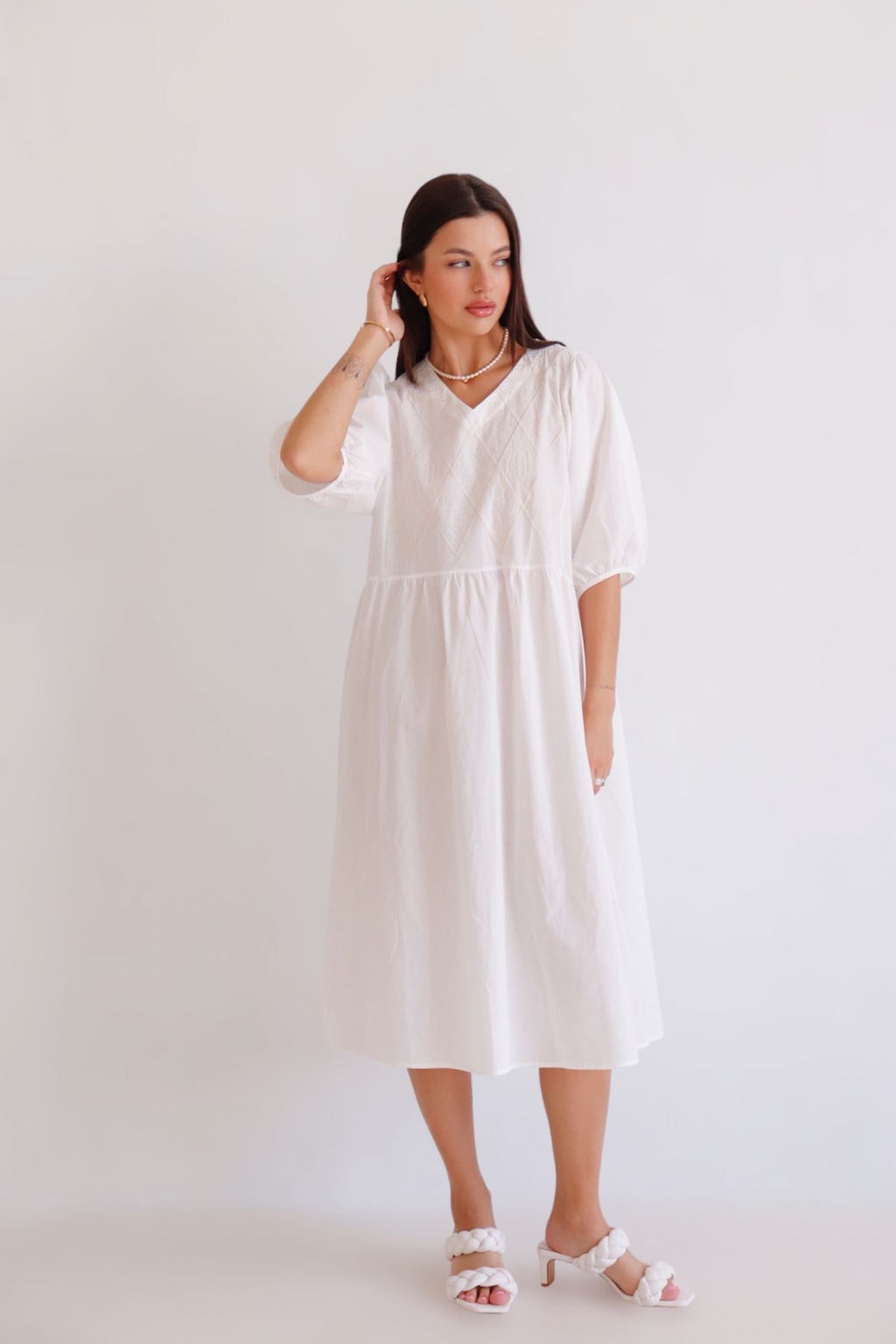 13187 Платье молочное из хлопка - Martichelli фото 8