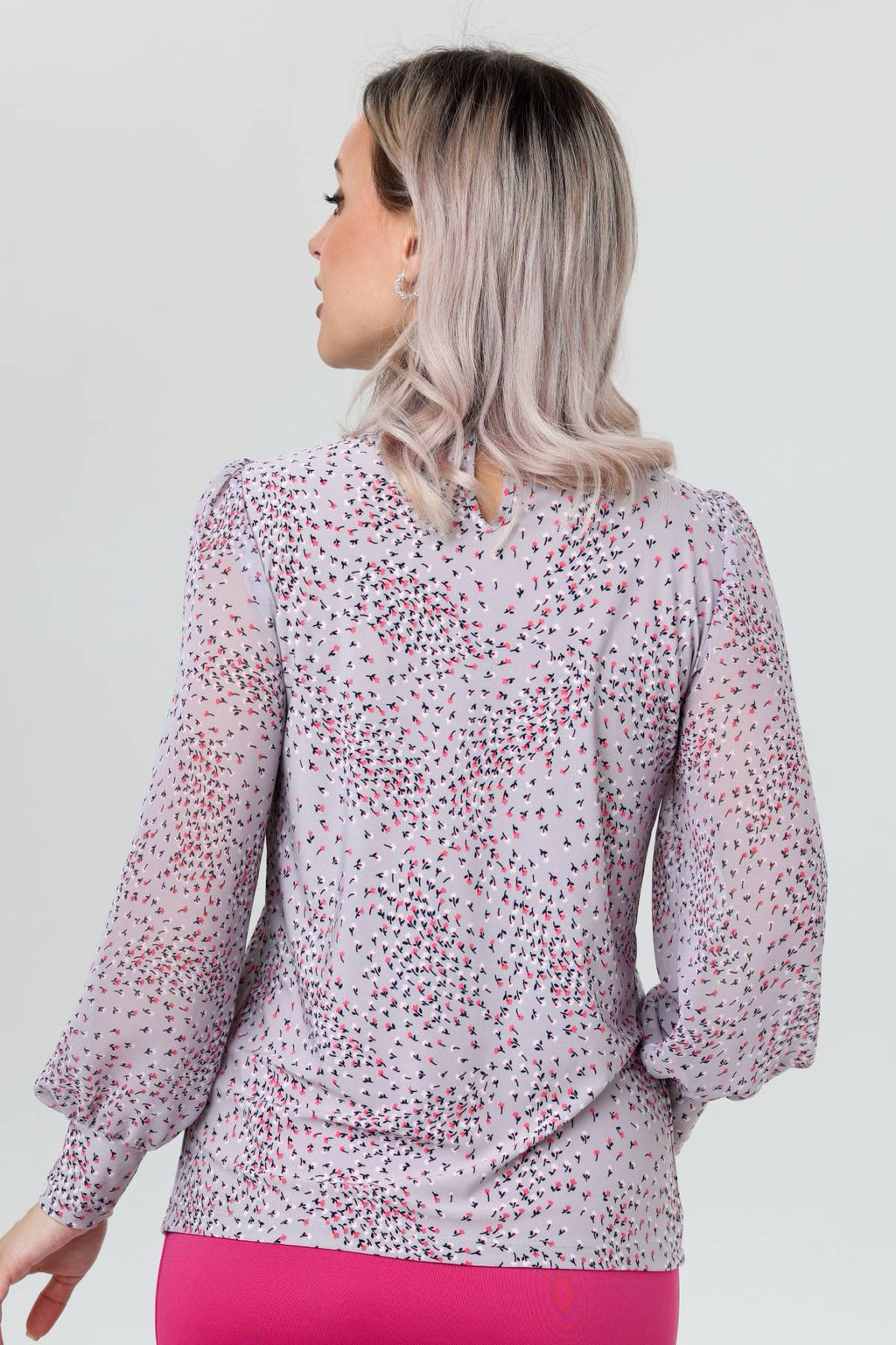 Блузка женская 7052/03/Светло-серый - Rise фото 2