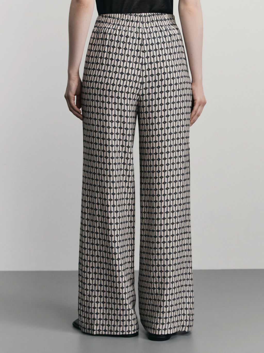 Брюки прямого кроя с принтом / Zarina  фото 4