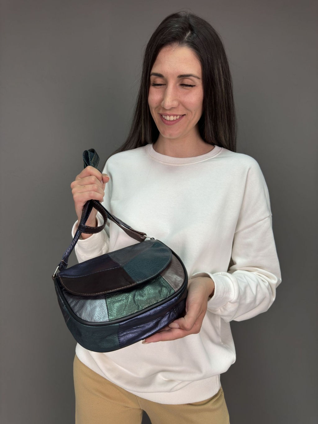 Сумка женская из телячьей кожи