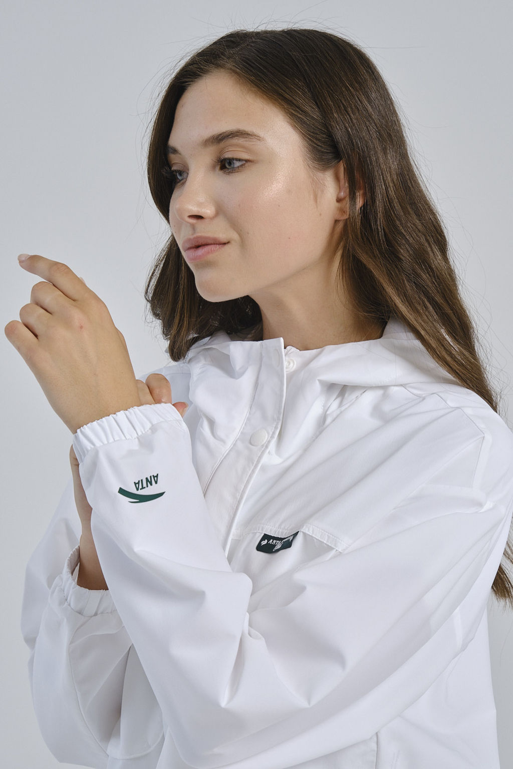 Ветровка Белый ATSC Woven Track Top - Anta фото 4