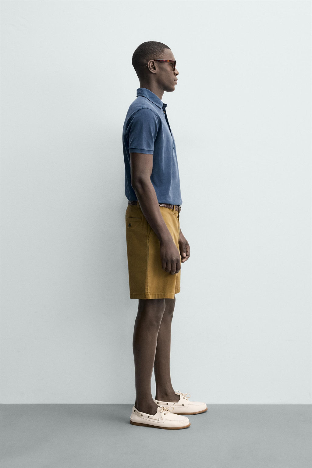 POLO PIQU? REGULAR FIT LAVADO / Azul - Zara фото 4