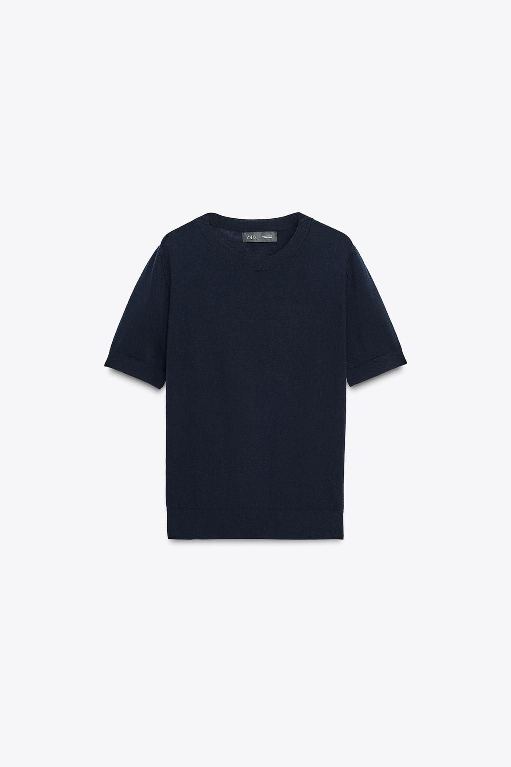 100% WOOL SHORT SLEEVE TOP - Zara фото 5